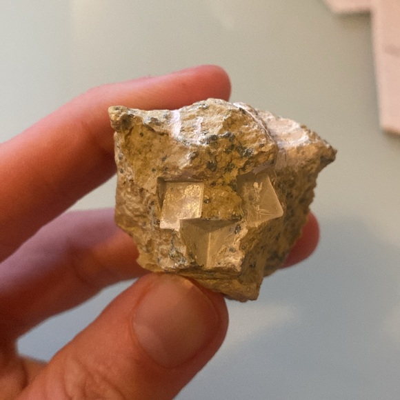🌟 Naturally Occurring Pyrite Cube Specimen on Matrix - Rare! - Picture 8 of 8